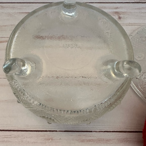 AVON Multi Purpose Candy Dish Glass Glass Wear Vintage - Picture 3 of 3